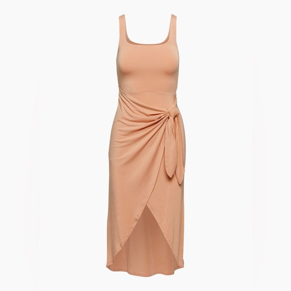 Aritzia Saturn Midi Dress in Coral - Picture 1 of 4